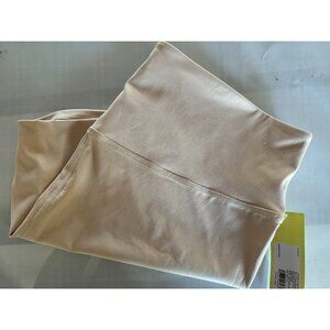 Women's Plus Size Brushed Sculpt Bike Shorts 4" - All In Motion‎ - Beige - NWT